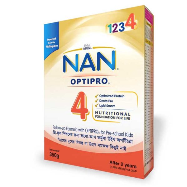 Nestlé NAN OPTIPRO 4 Infant Formula Milk Powder BIB (2 Years+) 350 gm
