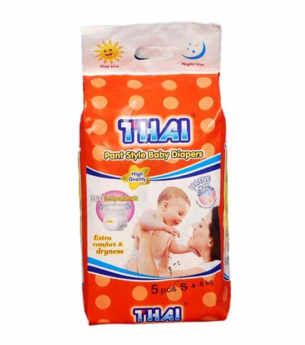 Thai Baby Diaper Pant Small (4-8 kg) 5 pcs