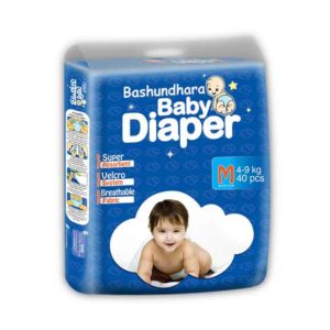 Bashundhara Baby Diaper Belt ST Series M (4-9 kg) 40 pcs