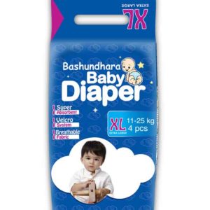 Bashundhara Baby Diaper Belt ST Series XL (11-25 kg) 4 pcs
