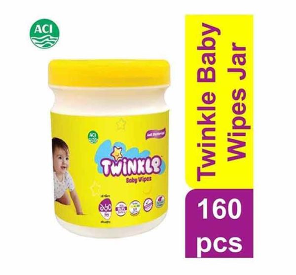 Twinkle Baby Wipes Jar 160 PCS