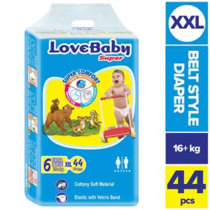 Love Baby Extra Large Belt Diaper XXL (16+ kg) 44 PCS