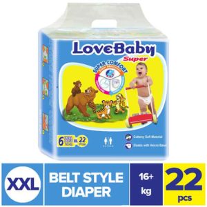 Love Baby Extra Large Belt Diaper XXL (16+ kg) 22 PCS