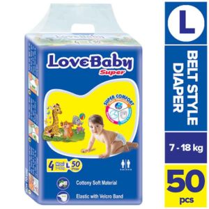 Love Baby Maxi Belt Diaper L (7-18 kg) 50 PCS
