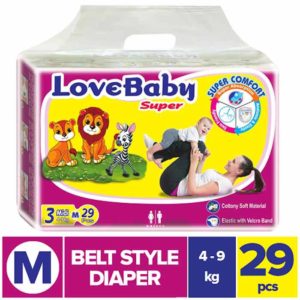 Love Baby Midi Belt Diaper M (4-9 kg) 29 PCS