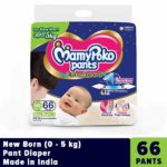 MamyPoko Pant Diaper New Born (0 - 5 kg) 66 PCS